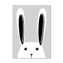 Load image into Gallery viewer, Simple Nordic Style Prints Cartoon Panda Posters Canvas Painting Wall Art Stars Picture Baby Kids Room Rabbit Home Decoration