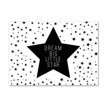 Load image into Gallery viewer, Simple Nordic Style Prints Cartoon Panda Posters Canvas Painting Wall Art Stars Picture Baby Kids Room Rabbit Home Decoration