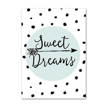 Load image into Gallery viewer, Simple Nordic Style Prints Cartoon Panda Posters Canvas Painting Wall Art Stars Picture Baby Kids Room Rabbit Home Decoration